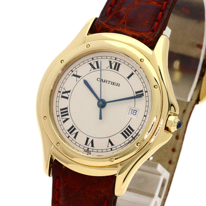 CARTIER カルティエ パンテール クーガー LM 腕時計 K18YG レディース 中古