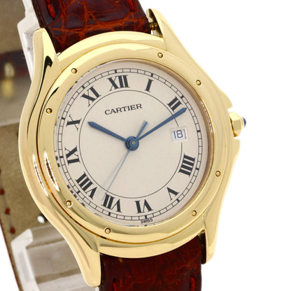 CARTIER カルティエ パンテール クーガー LM 腕時計 K18YG レディース 中古