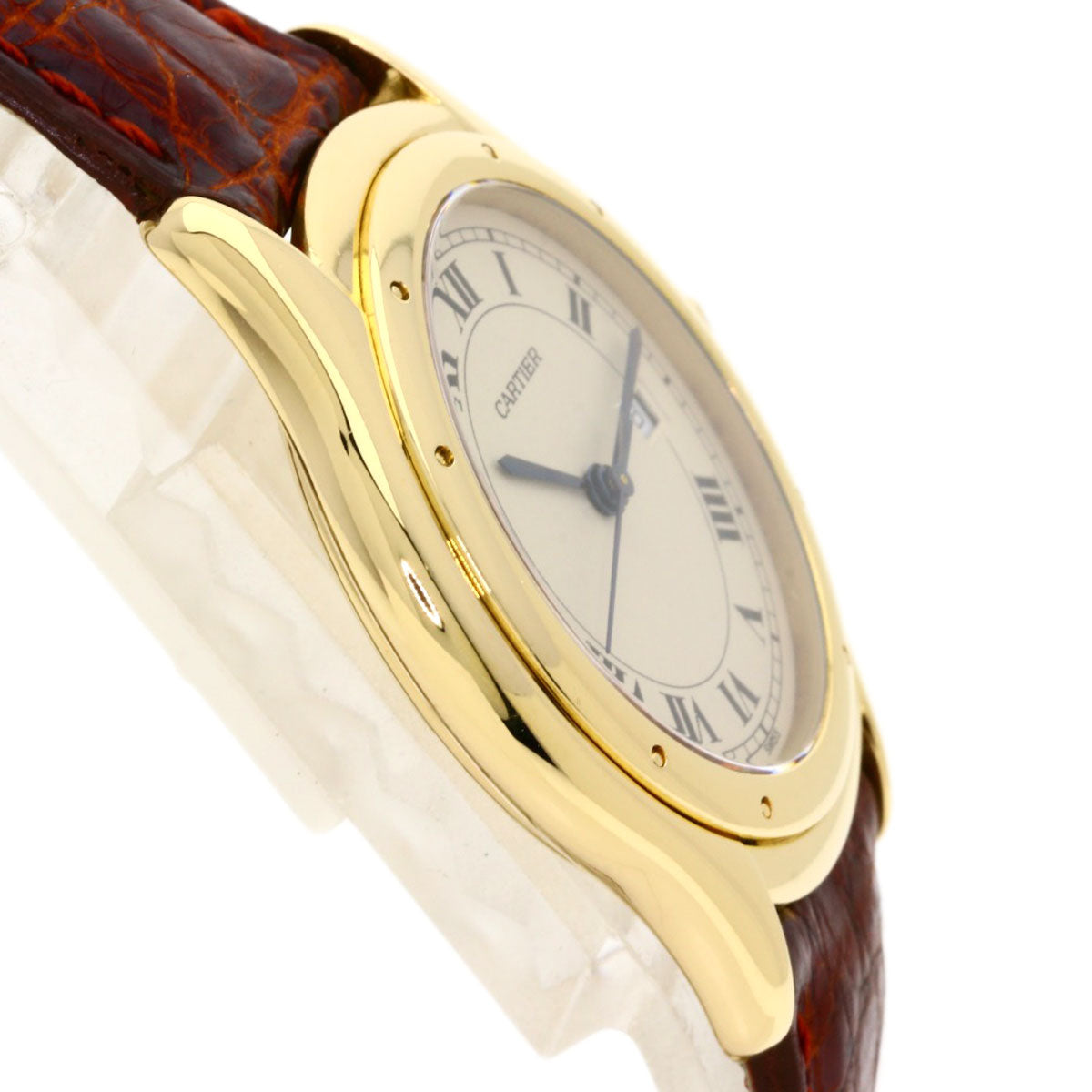 CARTIER カルティエ パンテール クーガー LM 腕時計 K18YG レディース 中古
