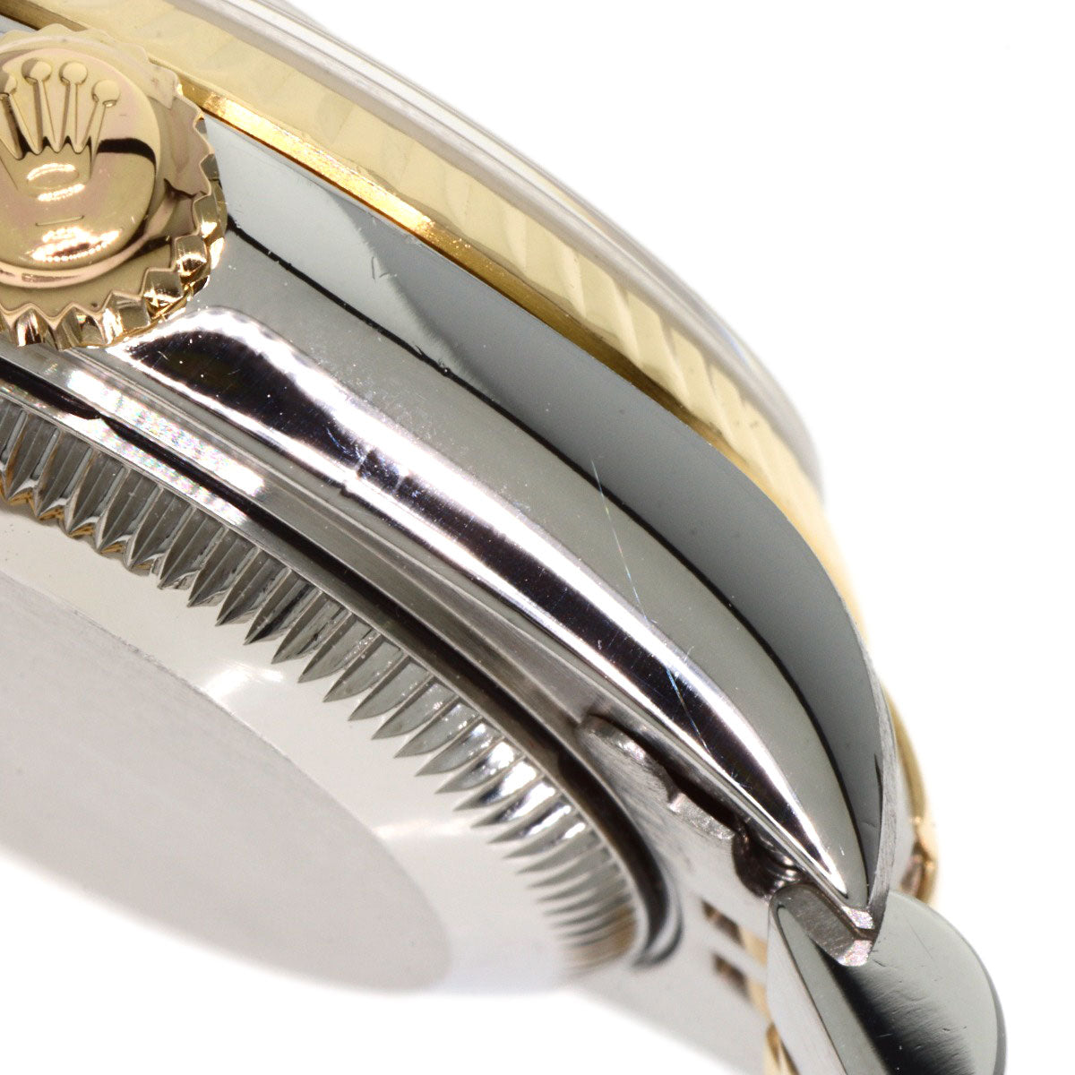 ROLEX ロレックス 79173NG デイトジャスト 10P ダイヤモンド 腕時計 SS レディース 中古