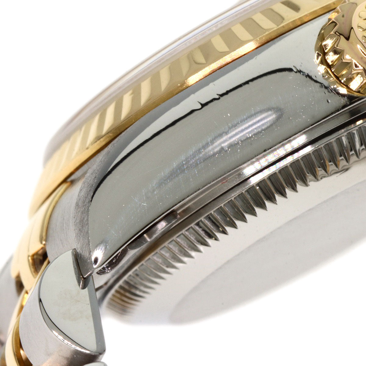 ROLEX ロレックス 79173NG デイトジャスト 10P ダイヤモンド 腕時計 SS レディース 中古