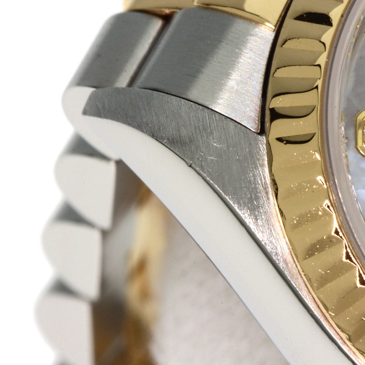 ROLEX ロレックス 79173NG デイトジャスト 10P ダイヤモンド 腕時計 SS レディース 中古