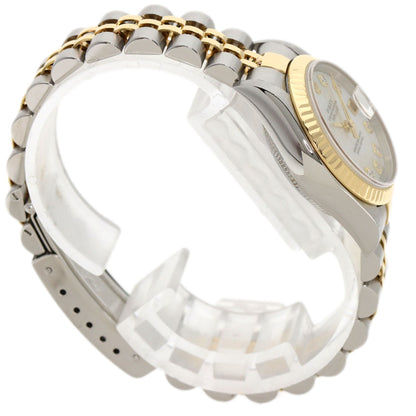 ROLEX ロレックス 79173NG デイトジャスト 10P ダイヤモンド 腕時計 SS レディース 中古