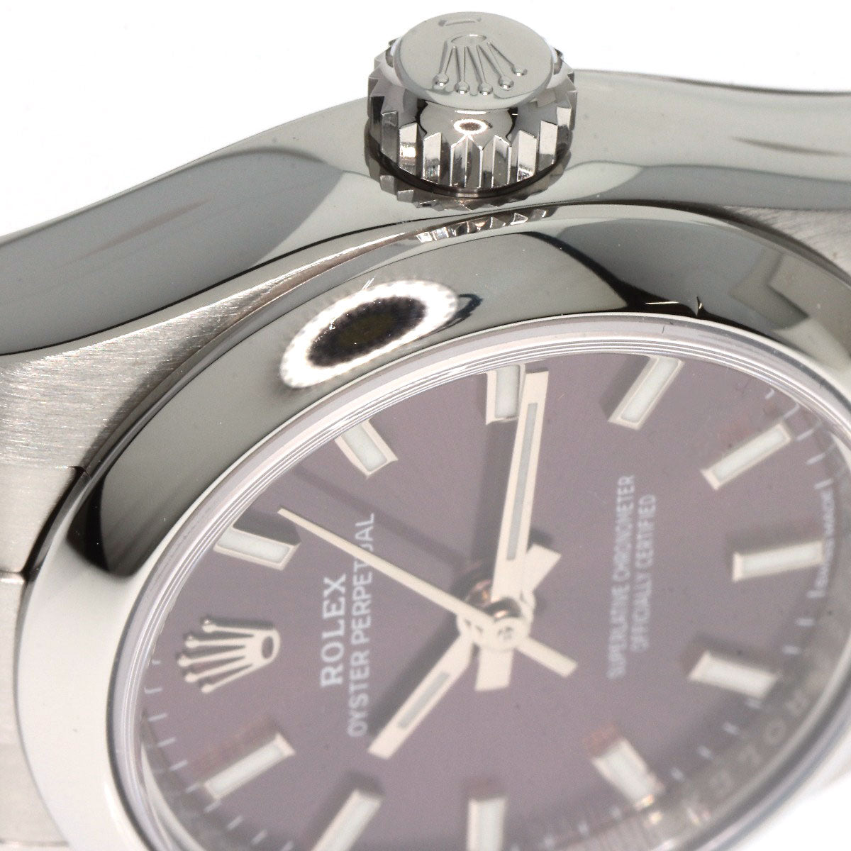 ROLEX ロレックス 176200 オイスターパーペチュアル26 レッドグレープ 腕時計 SS レディース 中古
