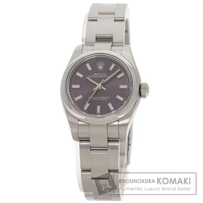 ROLEX ロレックス 176200 オイスターパーペチュアル26 レッドグレープ 腕時計 SS レディース 中古