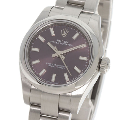ROLEX ロレックス 176200 オイスターパーペチュアル26 レッドグレープ 腕時計 SS レディース 中古