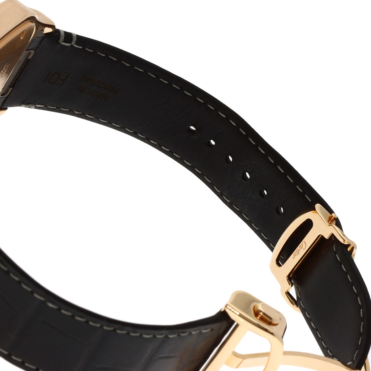 CARTIER カルティエ WGSA0019 サントス ドゥ カルティエ LM 腕時計 K18PG メンズ 中古