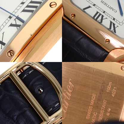 CARTIER カルティエ WGSA0019 サントス ドゥ カルティエ LM 腕時計 K18PG メンズ 中古