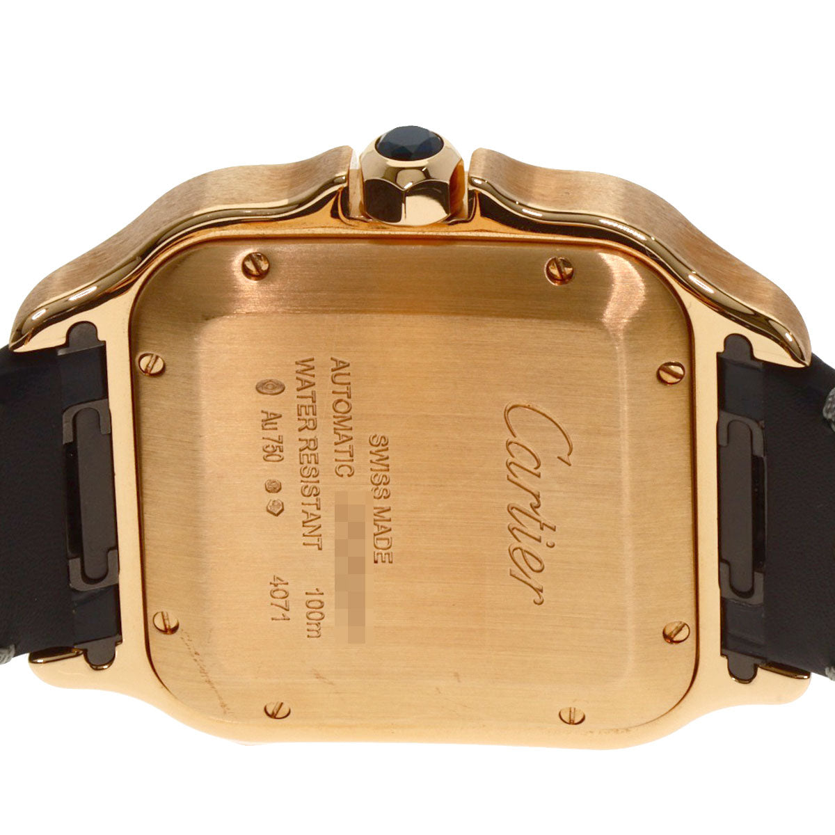 CARTIER カルティエ WGSA0019 サントス ドゥ カルティエ LM 腕時計 K18PG メンズ 中古