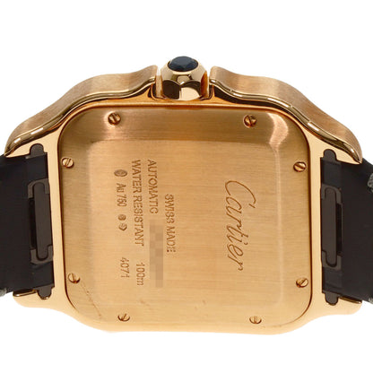 CARTIER カルティエ WGSA0019 サントス ドゥ カルティエ LM 腕時計 K18PG メンズ 中古