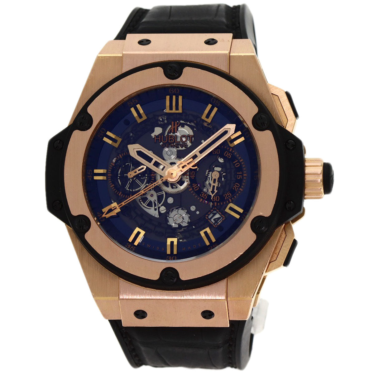 HUBLOT ウブロ 701.OX.0180.RX ビッグバン ウニコ キングゴールド 限定500本 腕時計 K18PG メンズ 中古