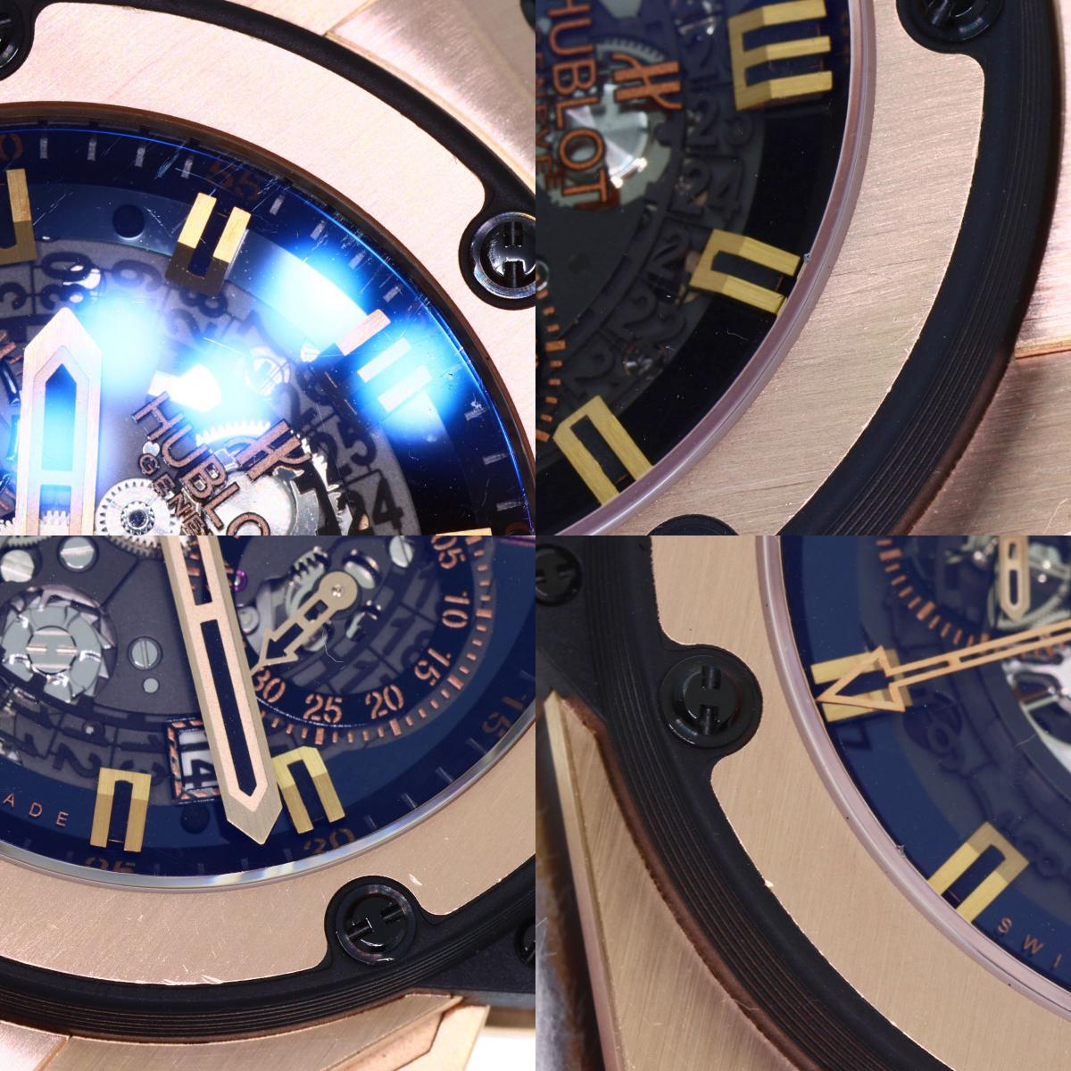 HUBLOT ウブロ 701.OX.0180.RX ビッグバン ウニコ キングゴールド 限定500本 腕時計 K18PG メンズ 中古