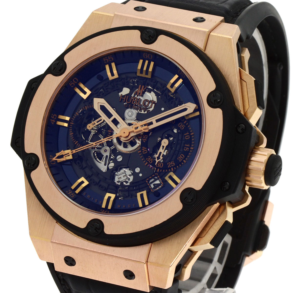 HUBLOT ウブロ 701.OX.0180.RX ビッグバン ウニコ キングゴールド 限定500本 腕時計 K18PG メンズ 中古