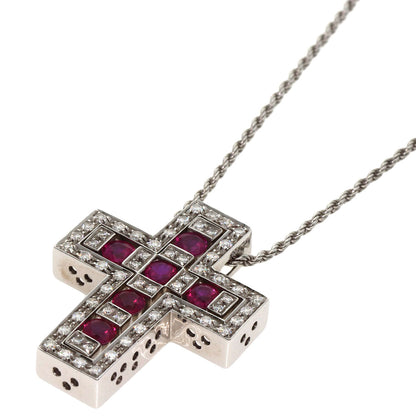 Damiani ダミアーニ ベルエポック ルビー ダイヤモンド M ネックレス K18WG レディース 中古