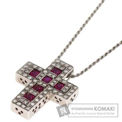 Damiani ダミアーニ ベルエポック ルビー ダイヤモンド M ネックレス K18WG レディース 中古