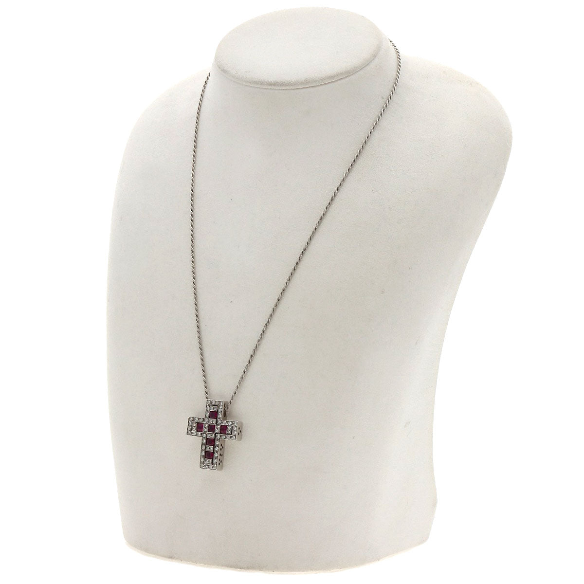 Damiani ダミアーニ ベルエポック ルビー ダイヤモンド M ネックレス K18WG レディース 中古