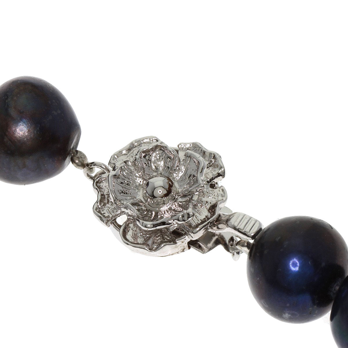 SELECT JEWELRY セレクトジュエリー パール 真珠 イヤリング 2点セット 染め ネックレス SV レディース 中古
