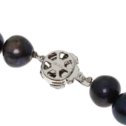SELECT JEWELRY セレクトジュエリー パール 真珠 イヤリング 2点セット 染め ネックレス SV レディース 中古