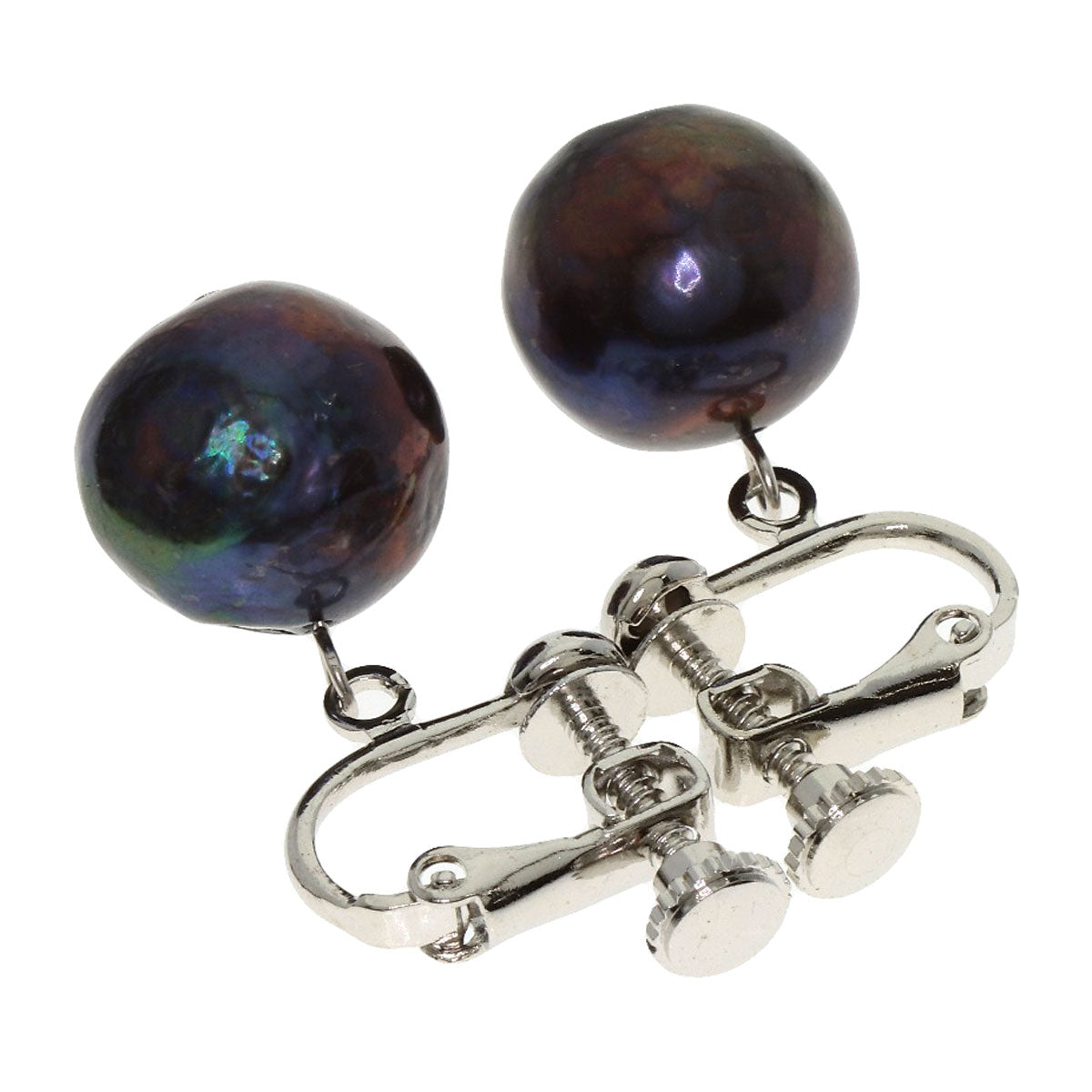SELECT JEWELRY セレクトジュエリー パール 真珠 イヤリング 2点セット 染め ネックレス SV レディース 中古