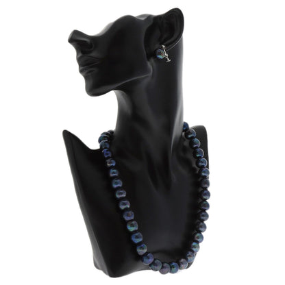 SELECT JEWELRY セレクトジュエリー パール 真珠 イヤリング 2点セット 染め ネックレス SV レディース 中古