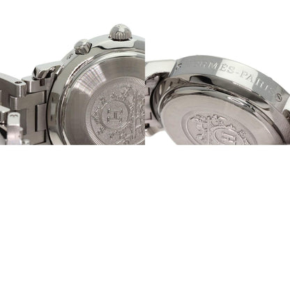 HERMES エルメス CL1.310 クリッパー クロノグラフ 腕時計 SS レディース 中古