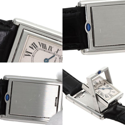 CARTIER カルティエ W1011258 タンク バスキュラント MM 腕時計 SS ボーイズ 中古