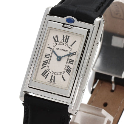 CARTIER カルティエ W1011258 タンク バスキュラント MM 腕時計 SS ボーイズ 中古