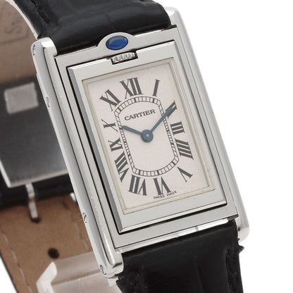 CARTIER カルティエ W1011258 タンク バスキュラント MM 腕時計 SS ボーイズ 中古