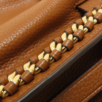 Michael Kors マイケルコース ロゴ金具 2WAY ハンドバッグ レザー レディース 中古
