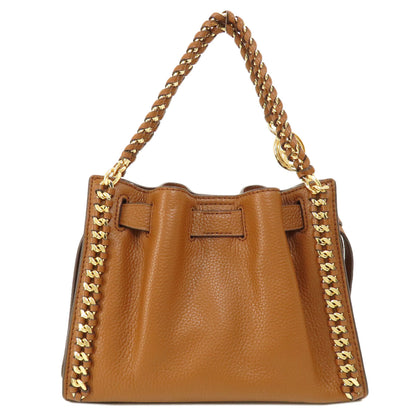 Michael Kors マイケルコース ロゴ金具 2WAY ハンドバッグ レザー レディース 中古