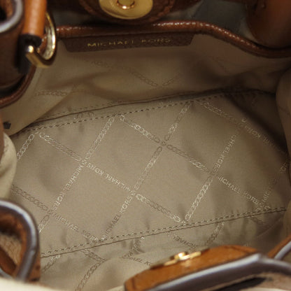 Michael Kors マイケルコース ロゴ金具 2WAY ハンドバッグ レザー レディース 中古