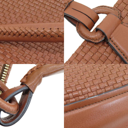 Cole Haan コールハーン 編み込みバッグ トートバッグ レザー レディース 中古