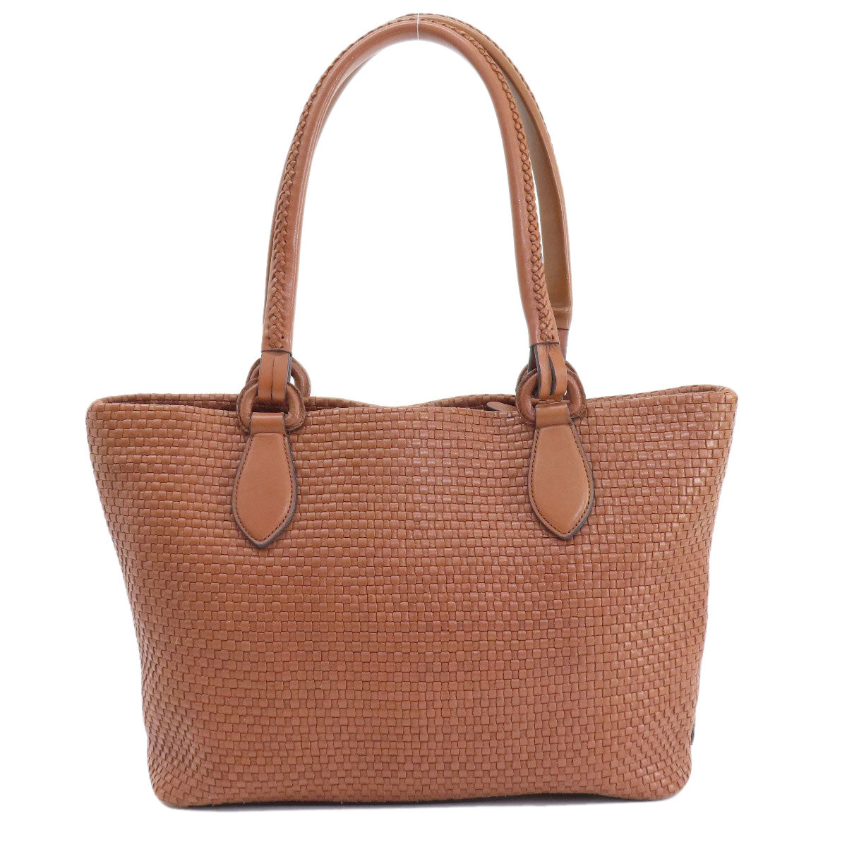 Cole Haan コールハーン 編み込みバッグ トートバッグ レザー レディース 中古