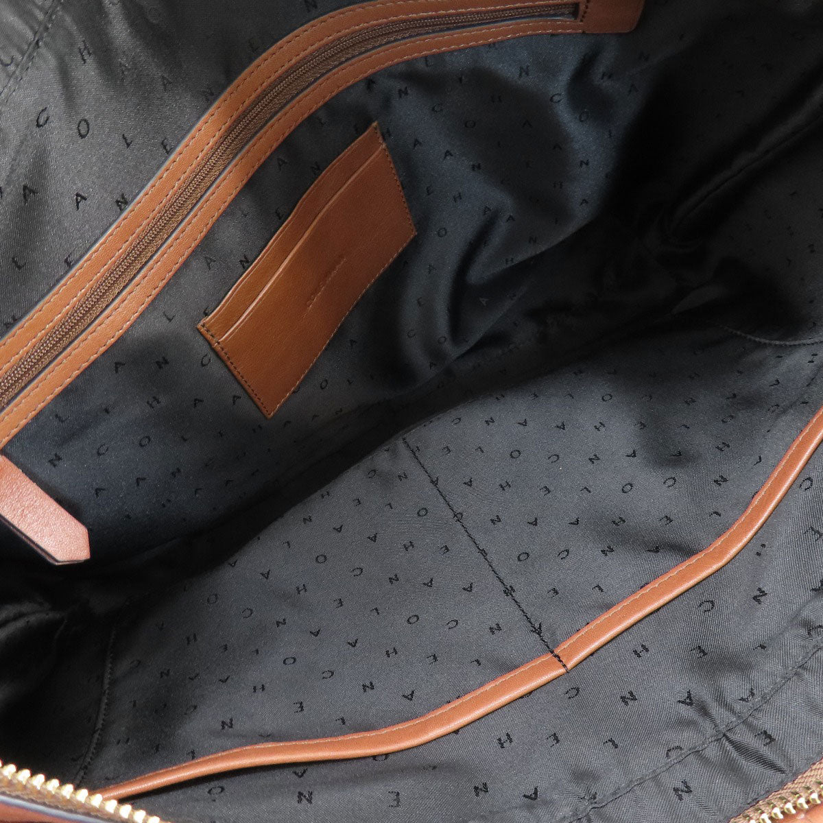 Cole Haan コールハーン 編み込みバッグ トートバッグ レザー レディース 中古
