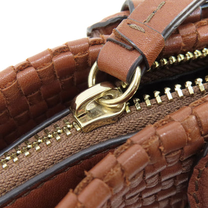 Cole Haan コールハーン 編み込みバッグ トートバッグ レザー レディース 中古