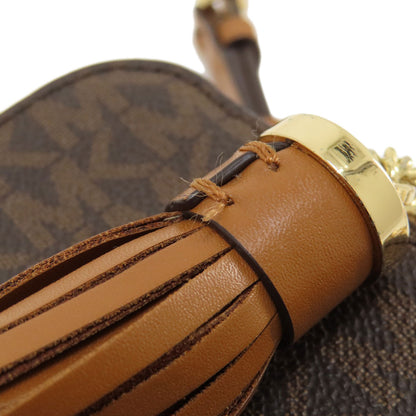 Michael Kors マイケルコース MKシグネチャー チェーンショルダー ショルダーバッグ レザー レディース 中古