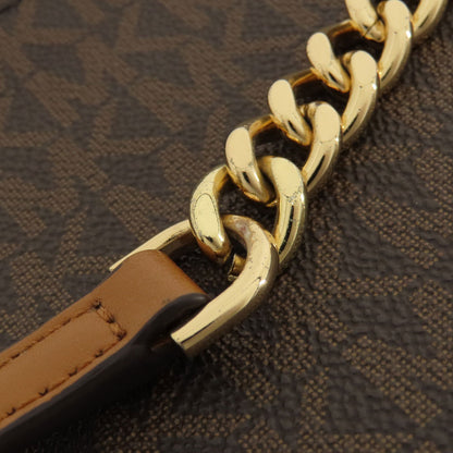 Michael Kors マイケルコース MKシグネチャー チェーンショルダー ショルダーバッグ レザー レディース 中古