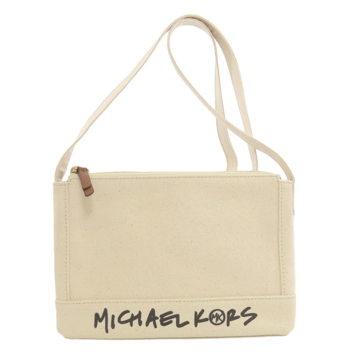 Michael Kors マイケルコース ロゴ ショルダーバッグ キャンバス レディース 中古