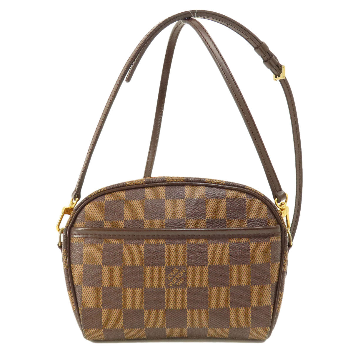 LOUIS VUITTON ルイヴィトン N51296 ポシェット イパネマ ダミエ エベヌ ショルダーバッグ ダミエキャンバス レディース 中古