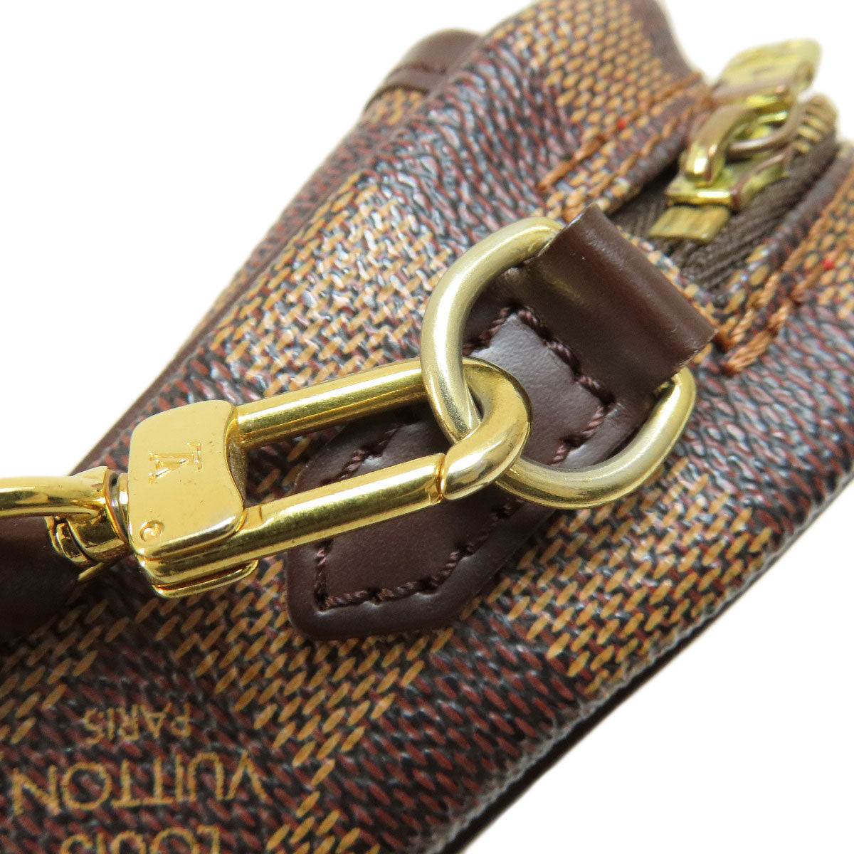 LOUIS VUITTON ルイヴィトン N51296 ポシェット イパネマ ダミエ エベヌ ショルダーバッグ ダミエキャンバス レディース 中古