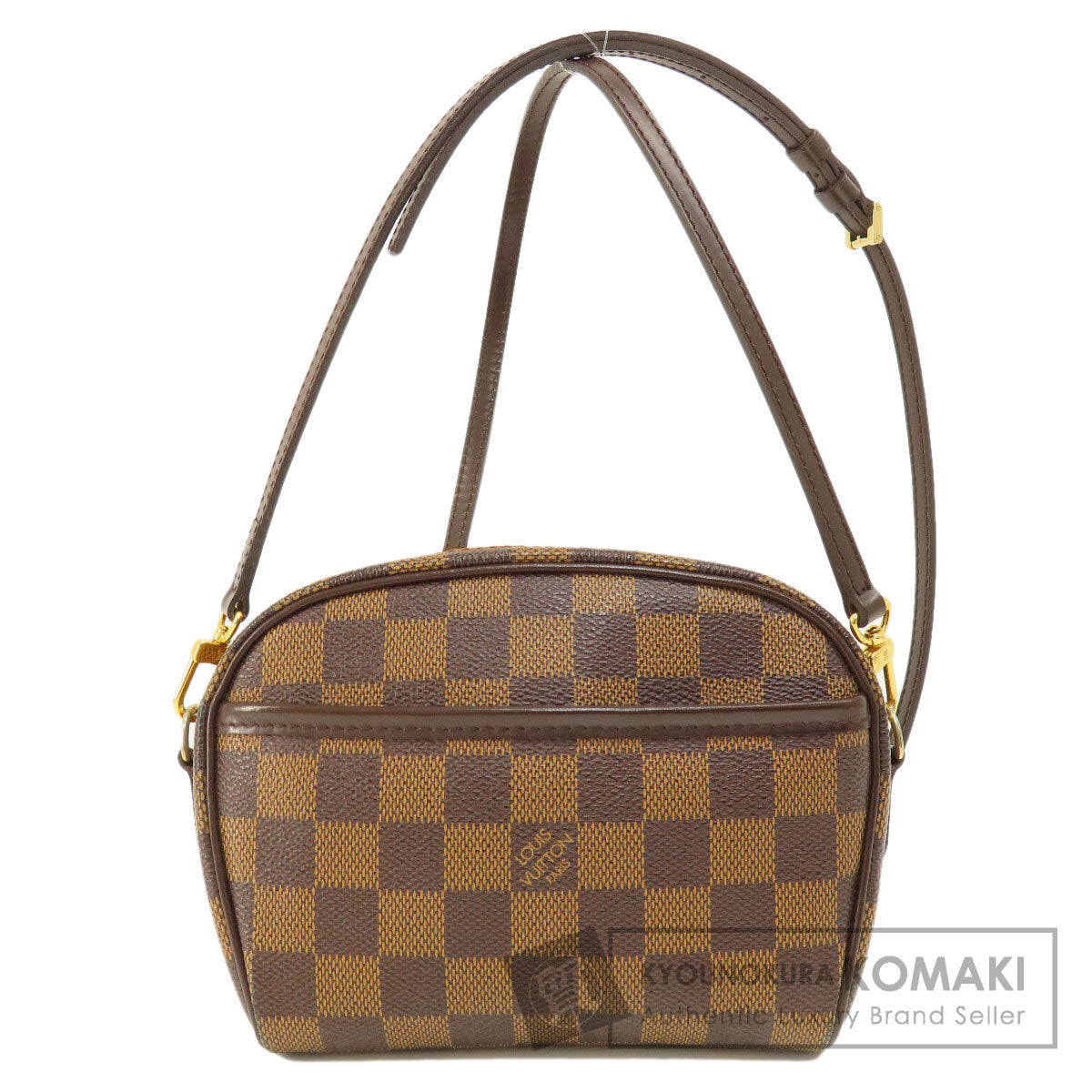 LOUIS VUITTON ルイヴィトン N51296 ポシェット イパネマ ダミエ エベヌ ショルダーバッグ ダミエキャンバス レディース 中古