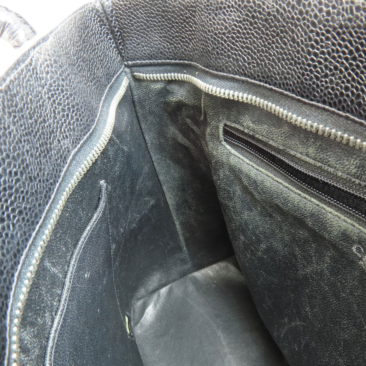 CHANEL シャネル 復刻トート ゴールド金具 トートバッグ グレインド カーフスキン レディース 中古