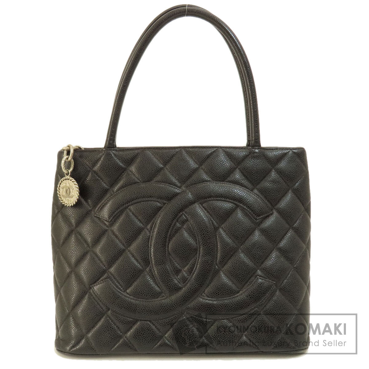 CHANEL シャネル 復刻トート ゴールド金具 トートバッグ グレインド カーフスキン レディース 中古