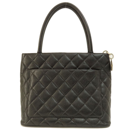 CHANEL シャネル 復刻トート ゴールド金具 トートバッグ グレインド カーフスキン レディース 中古