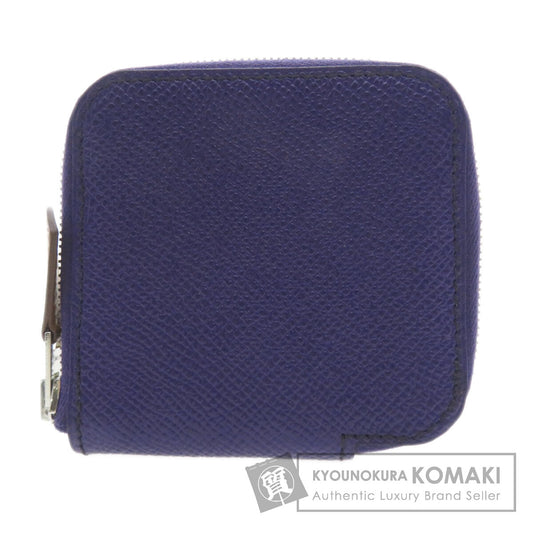 HERMES エルメス アザップシルクイン ミニ コンパクト シルバー金具 コインケース エプソン レディース 中古