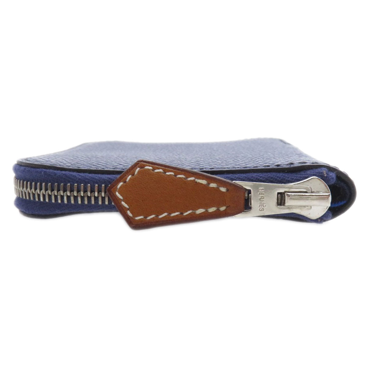 HERMES エルメス アザップシルクイン ミニ コンパクト シルバー金具 コインケース エプソン レディース 中古