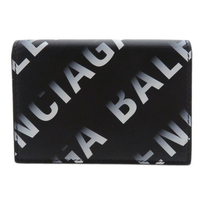 BALENCIAGA バレンシアガ 594312 ロゴモチーフ ミニウォレット 三つ折り 二つ折り財布（小銭入れあり） カーフ レディース 中古