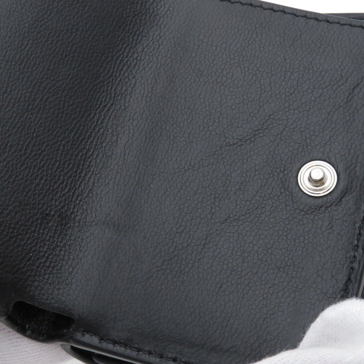BALENCIAGA バレンシアガ 594312 ロゴモチーフ ミニウォレット 三つ折り 二つ折り財布（小銭入れあり） カーフ レディース 中古