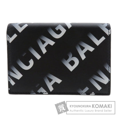 BALENCIAGA バレンシアガ 594312 ロゴモチーフ ミニウォレット 三つ折り 二つ折り財布（小銭入れあり） カーフ レディース 中古