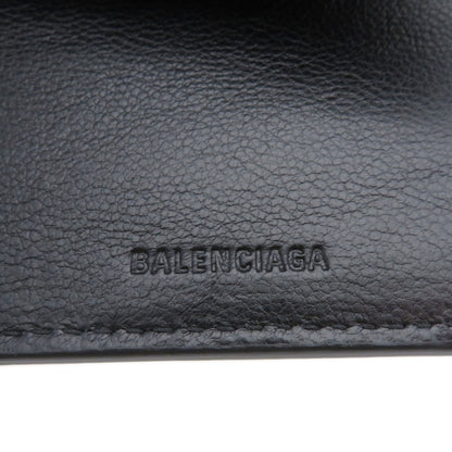 BALENCIAGA バレンシアガ 594312 ロゴモチーフ ミニウォレット 三つ折り 二つ折り財布（小銭入れあり） カーフ レディース 中古